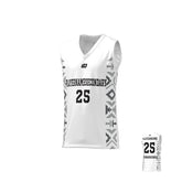 Basketball Jersey Aztec - White
